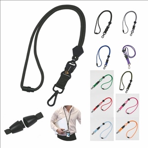 Adjustable Round Cord Neck Key Lanyard